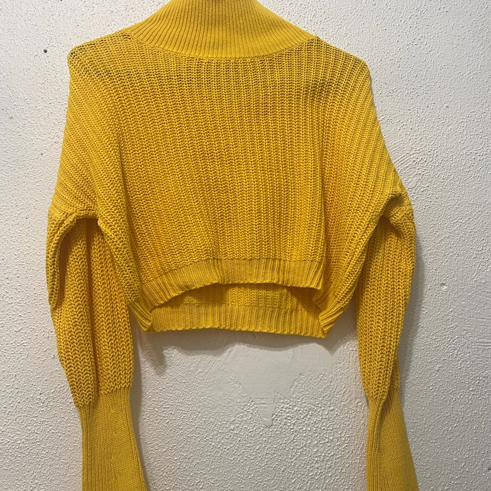 American Apparel Cropped Turtleneck Sweater